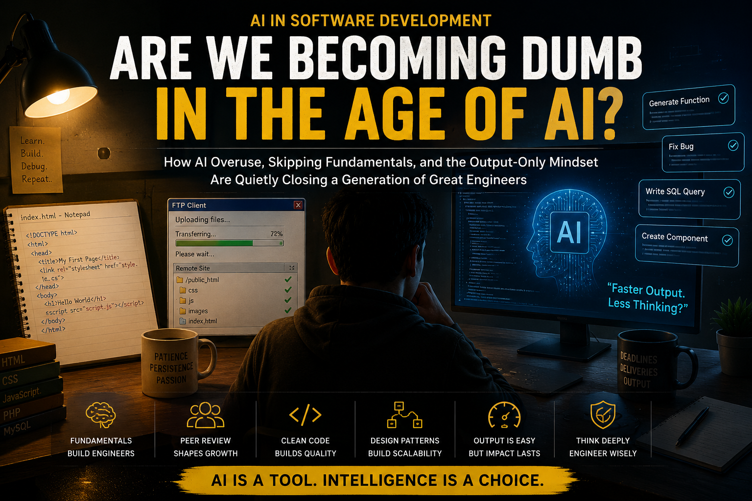 Are We Becoming Dumb in Age of AI? Software Engineering Decline